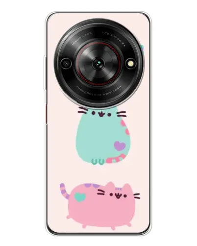 Чехол для ZTE Nubia Focus 5G с картинкой «Pusheen трио»