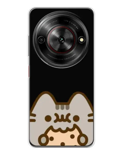 Чехол для ZTE Nubia Focus 5G с картинкой «Пушин на черном»