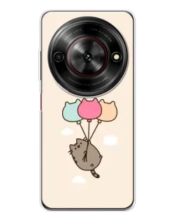 Чехол для ZTE Nubia Focus 5G с картинкой «Пушин на шариках»