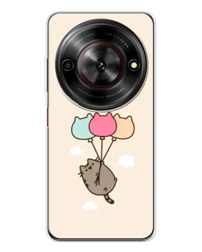 Чехол для ZTE Nubia Focus 5G с картинкой «Пушин на шариках»