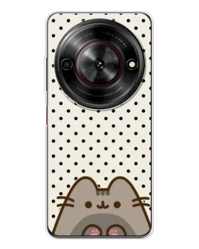Чехол для ZTE Nubia Focus 5G с картинкой «Пушин в горошек»