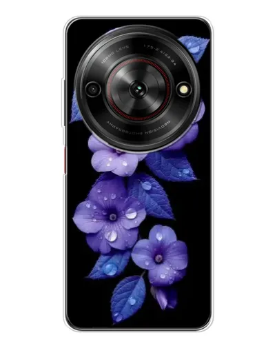 Чехол для ZTE Nubia Focus 5G с картинкой «Фиолетовые цветы с росою» Чехол для ZTE Nubia Focus 5G с картинкой «Фиолетовые цветы с росою»