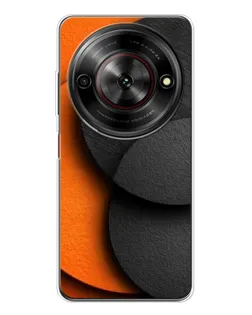 Чехол для ZTE Nubia Focus 5G с картинкой «Геометрия оранжевых кругов»