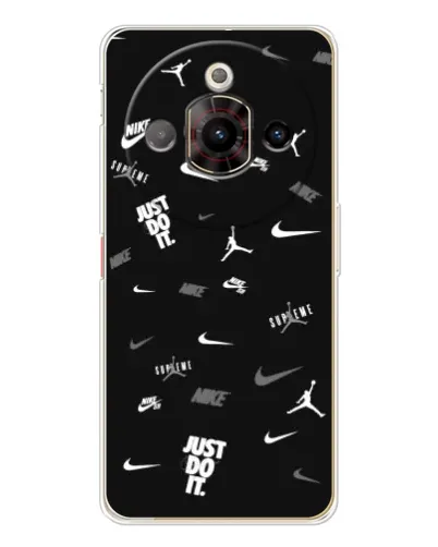Чехол для ZTE Nubia Focus Pro с картинкой «Nike Black Pattern» Чехол для ZTE Nubia Focus Pro с картинкой «Nike Black Pattern»