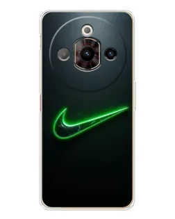 Чехол для ZTE Nubia Focus Pro с картинкой «Неоновый контур Nike»