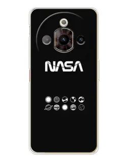 Чехол для ZTE Nubia Focus Pro с картинкой «NASA — технический принт»