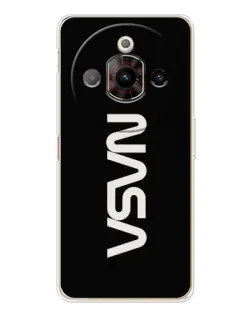 Чехол для ZTE Nubia Focus Pro с картинкой «NASA — вертикальный логотип»