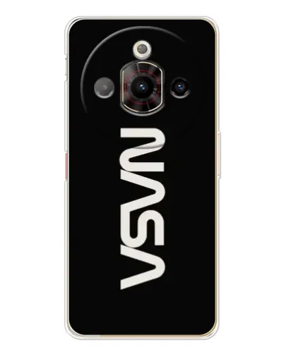 Чехол для ZTE Nubia Focus Pro с картинкой «NASA — вертикальный логотип»