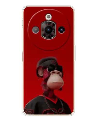 Чехол для ZTE Nubia Focus Pro с картинкой «Bored Ape в красном» Чехол для ZTE Nubia Focus Pro с картинкой «Bored Ape в красном»