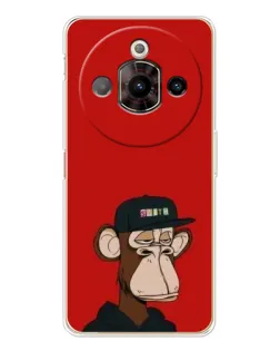 Чехол для ZTE Nubia Focus Pro с картинкой «Bored Ape — красный фон» Чехол для ZTE Nubia Focus Pro с картинкой «Bored Ape — красный фон»