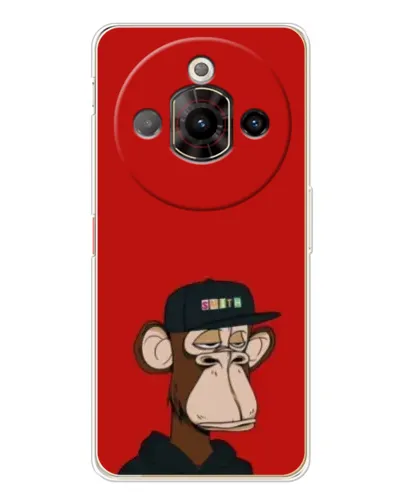 Чехол для ZTE Nubia Focus Pro с картинкой «Bored Ape — красный фон» Чехол для ZTE Nubia Focus Pro с картинкой «Bored Ape — красный фон»