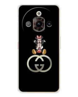 Чехол для ZTE Nubia Focus Pro с картинкой «Минни Маус на лого»