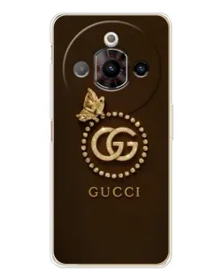Чехол для ZTE Nubia Focus Pro с картинкой «Gucci — золотая бабочка»