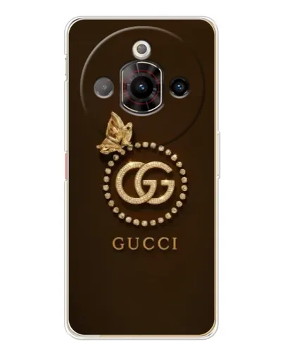 Чехол для ZTE Nubia Focus Pro с картинкой «Gucci — золотая бабочка»