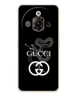 Чехол для ZTE Nubia Focus Pro с картинкой «Gucci — серебряная змея»