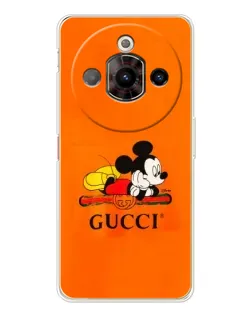 Чехол для ZTE Nubia Focus Pro с картинкой «Микки Маус Gucci — оранж»