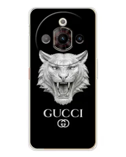 Чехол для ZTE Nubia Focus Pro с картинкой «Gucci — серебряный лев»