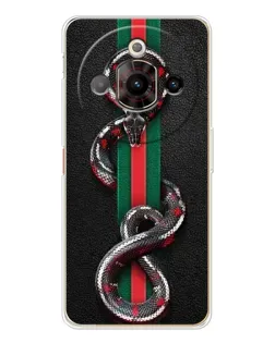 Чехол для ZTE Nubia Focus Pro с картинкой «Gucci — змея на полосе»