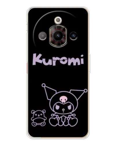 Чехол для ZTE Nubia Focus Pro с картинкой «Kuromi — черный минимализм» Чехол для ZTE Nubia Focus Pro с картинкой «Kuromi — черный минимализм»