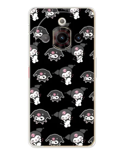 Чехол для ZTE Nubia Focus Pro с картинкой «Черный паттерн Kuromi» Чехол для ZTE Nubia Focus Pro с картинкой «Черный паттерн Kuromi»