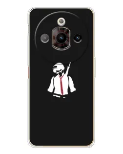 Чехол для ZTE Nubia Focus Pro с картинкой «PUBG — силуэт воина»