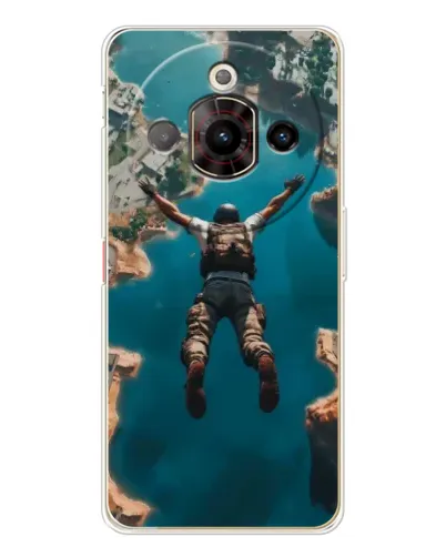 Чехол для ZTE Nubia Focus Pro с картинкой «PUBG — свободное падение»