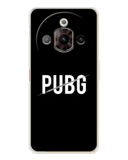 Чехол для ZTE Nubia Focus Pro с картинкой «PUBG — белый логотип»
