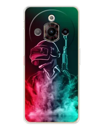Чехол для ZTE Nubia Focus Pro с картинкой «PUBG — огненный воин»
