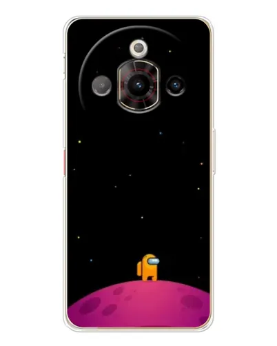 Чехол для ZTE Nubia Focus Pro с картинкой «Одинокий герой на планете»