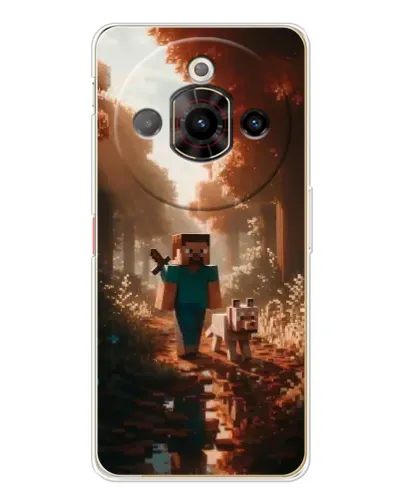 Чехол для ZTE Nubia Focus Pro с картинкой «Стив в лесу»