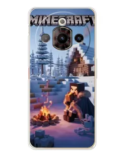 Чехол для ZTE Nubia Focus Pro с картинкой «Зимний Minecraft»