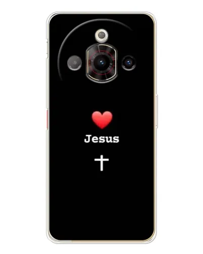 Чехол для ZTE Nubia Focus Pro с картинкой «Сердце - Jesus»