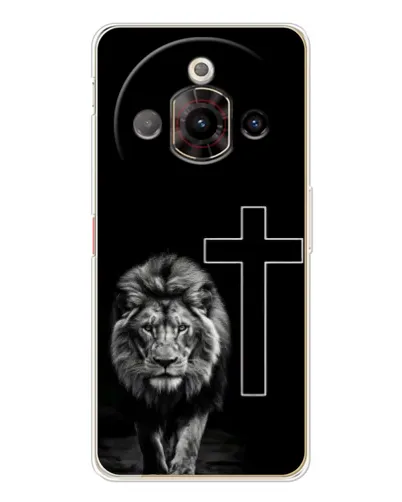 Чехол для ZTE Nubia Focus Pro с картинкой «Лев и Крест»