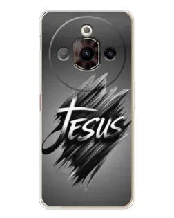 Чехол для ZTE Nubia Focus Pro с картинкой «Надпись Jesus Graffiti»