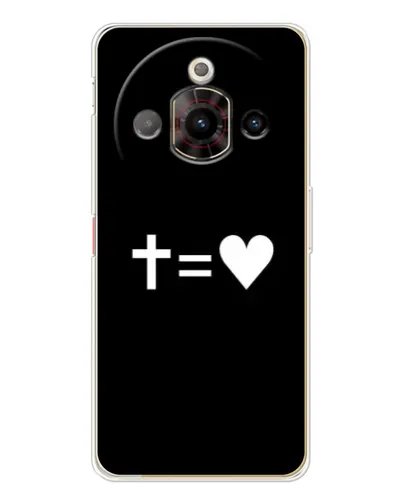 Чехол для ZTE Nubia Focus Pro с картинкой «Крест и Сердце»