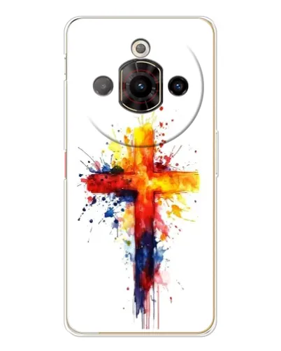 Чехол для ZTE Nubia Focus Pro с картинкой «Акварельный крест»
