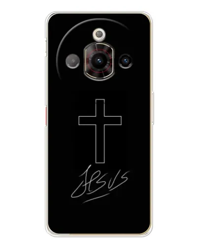 Чехол для ZTE Nubia Focus Pro с картинкой «Графический крест Jesus» Чехол для ZTE Nubia Focus Pro с картинкой «Графический крест Jesus»