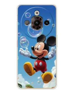 Чехол для ZTE Nubia Focus Pro с картинкой «Mickey и мыльные пузыри»