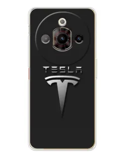 Чехол для ZTE Nubia Focus Pro с картинкой «Стальной логотип Tesla» Чехол для ZTE Nubia Focus Pro с картинкой «Стальной логотип Tesla»