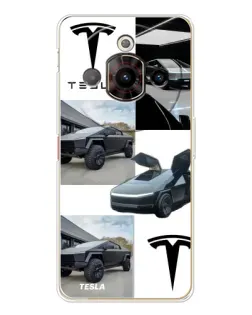 Чехол для ZTE Nubia Focus Pro с картинкой «Коллаж Cybertruck Tesla» Чехол для ZTE Nubia Focus Pro с картинкой «Коллаж Cybertruck Tesla»