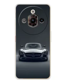 Чехол для ZTE Nubia Focus Pro с картинкой «Mercedes на черном»