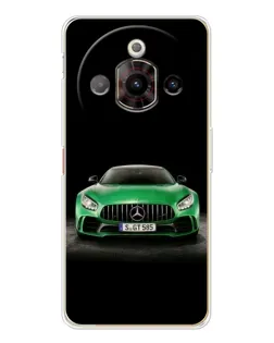 Чехол для ZTE Nubia Focus Pro с картинкой «Mercedes — неоновый лого»