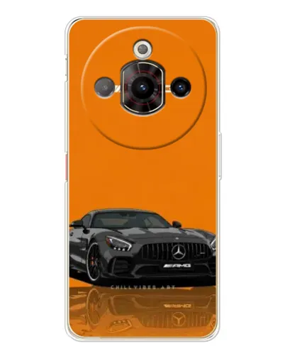 Чехол для ZTE Nubia Focus Pro с картинкой «Оранжевый Mercedes AMG»