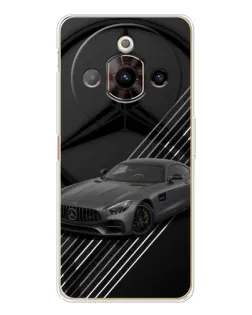 Чехол для ZTE Nubia Focus Pro с картинкой «Mercedes AMG — графика»