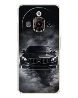 Чехол для ZTE Nubia Focus Pro с картинкой «Mercedes в дыму»