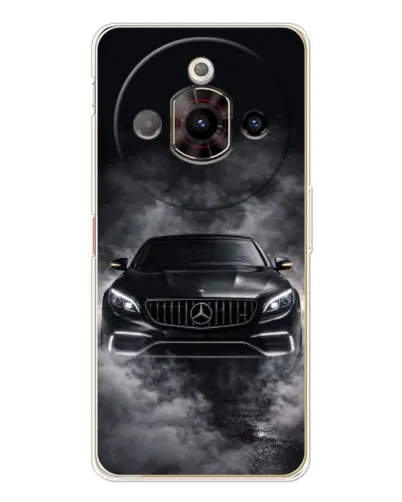 Чехол для ZTE Nubia Focus Pro с картинкой «Mercedes в дыму»