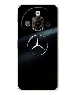 Чехол для ZTE Nubia Focus Pro с картинкой «Mercedes на металле»