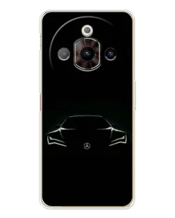 Чехол для ZTE Nubia Focus Pro с картинкой «Mercedes — силуэт авто»