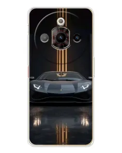 Чехол для ZTE Nubia Focus Pro с картинкой «Lamborghini золотые линии» Чехол для ZTE Nubia Focus Pro с картинкой «Lamborghini золотые линии»