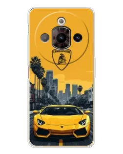 Чехол для ZTE Nubia Focus Pro с картинкой «Желтый Lamborghini город» Чехол для ZTE Nubia Focus Pro с картинкой «Желтый Lamborghini город»